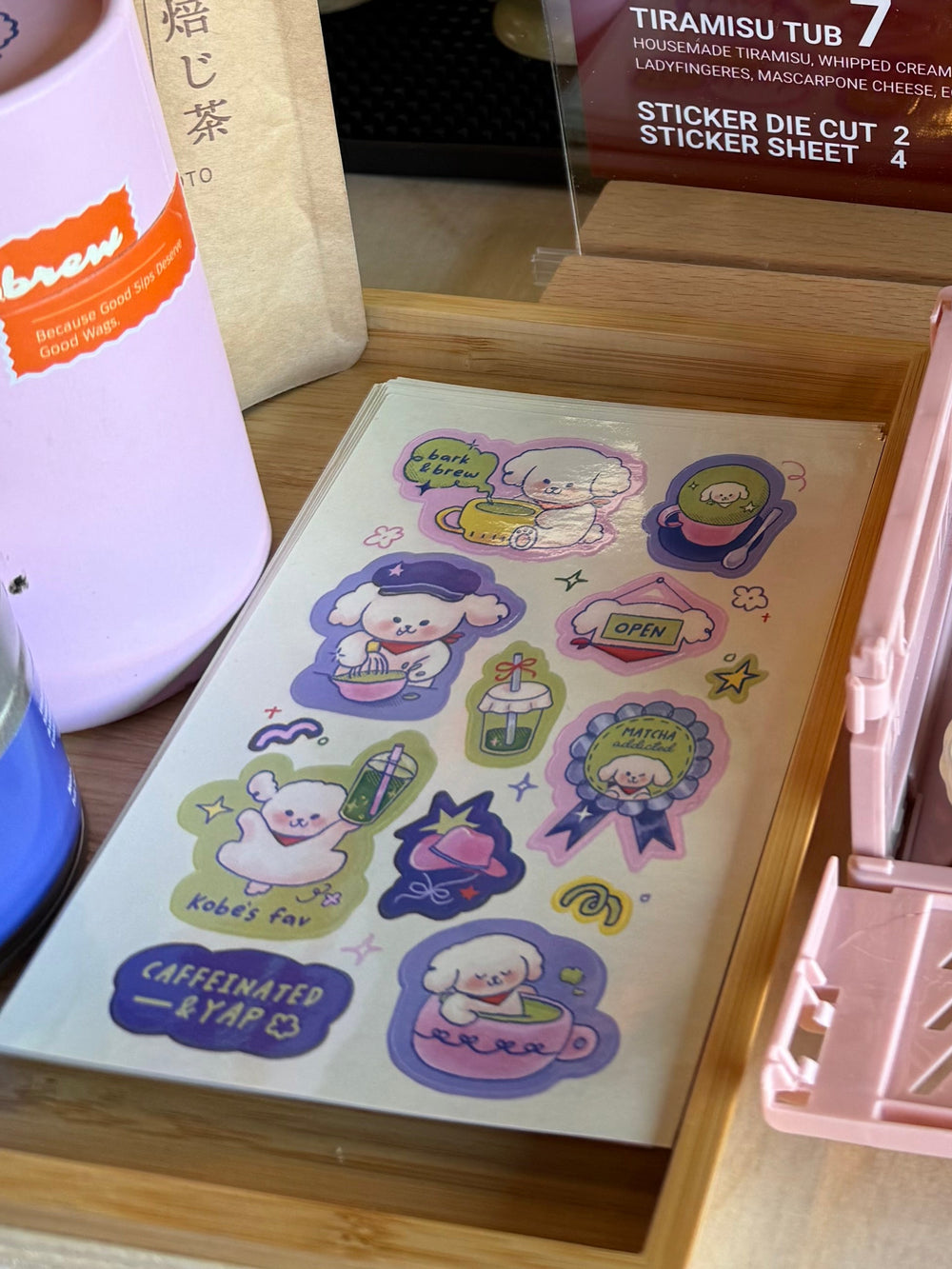 Matcha Holographic Sticker Sheet