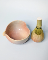 Chawan Set - Heart shaped / Hanami Mochi